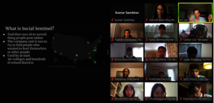 Photo of participants learning about AI