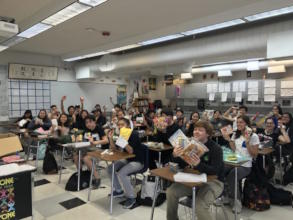 Davis Senior HS students show off their omiyage