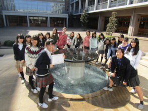 Students with their Completion Certificate