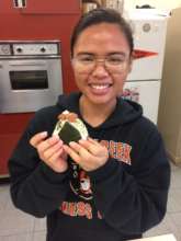 Perfectly-shaped onigiri (rice ball)