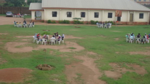 Girls in group discussion during the summit