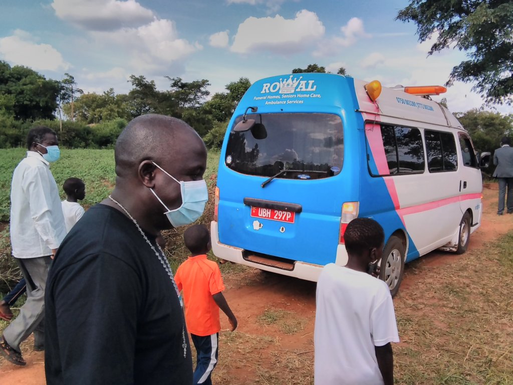 Burial of covid case on 21/10/2021