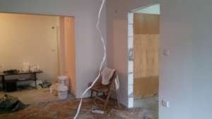 The apartment before they took a loan