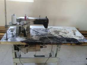 The burnt sewing machine