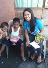 Wheng our Tacloban feeding coordinator