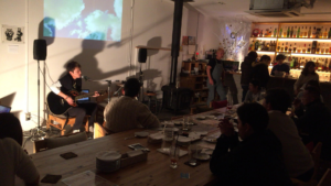 a christmas party and a year-end party