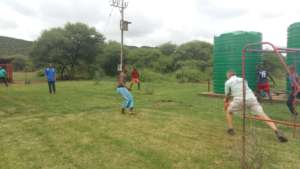 Soccer with boys