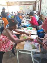 DROP-IN CENTRE GUARDIANS LEARNING SOME SKILLS
