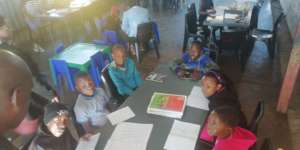 Extra lessons at the Drop in Centre