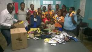 Stationery donation from Pastor Bongwe