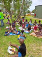 Drop-in centre children at water resort
