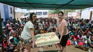 Christmas cake for the community's children