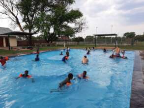 Swimming fun at Amandelbult mine