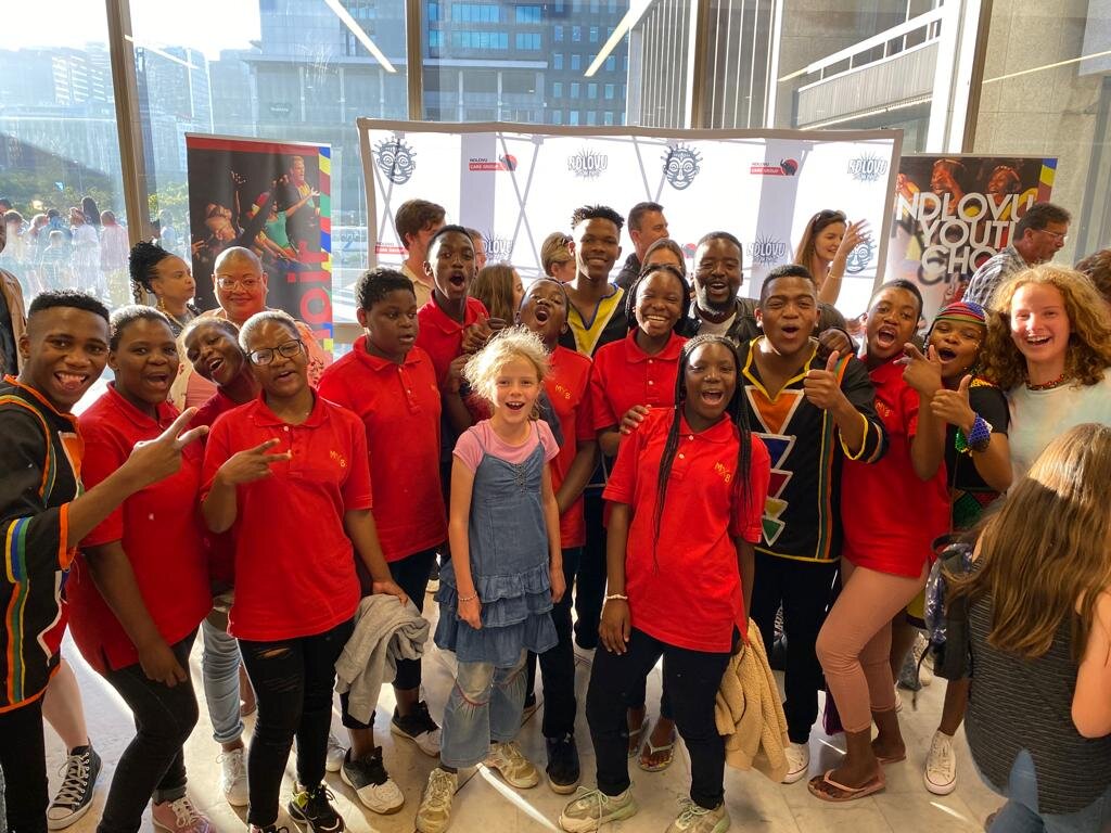Meeting the Ndlovu Youth Choir members