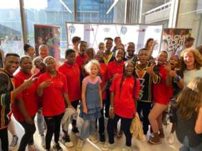 Meeting the Ndlovu Youth Choir members
