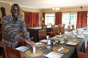 Donat is thriving in his job in hospitality.