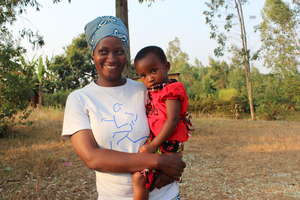Olive Murikatete and her daughter Muhirwa