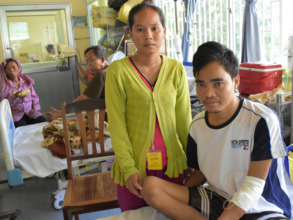 Soun Mao and Srey Peng in the Medical Ward