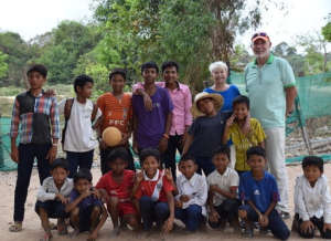 Last year's prize draw winners visiting Cambodia