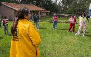 Learning about the stars in the Planetarium Cusco