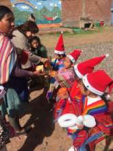 Some of the smallest children enjoying Christmas!