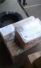 Boxes before their long trip