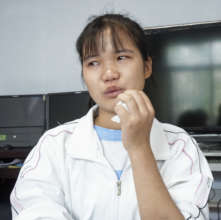 Shine crying when meeting SOAR volunteers