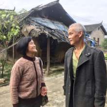 Teacher Wu speaks with a student parent