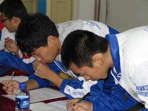 Students Filling Out SOAR Survey Forms