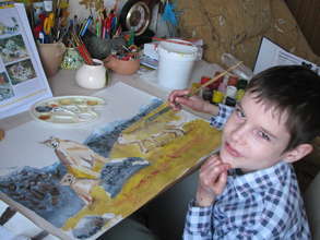 Despite the disease great talents are developed