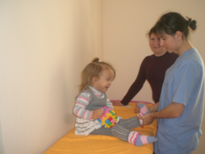 Therapy in our Temp Room