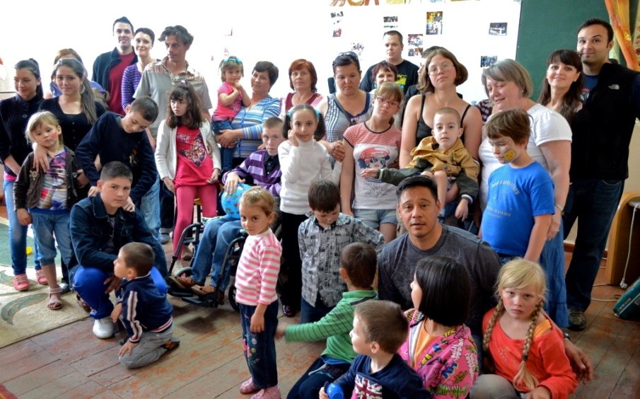 Bathroom facility for disabled children in Moldova