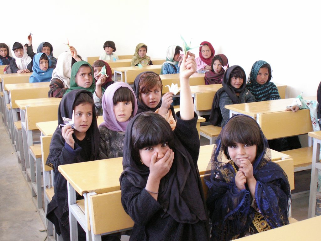 Girls' school classroom