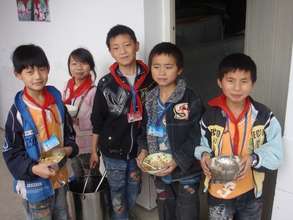 Students taking a break
