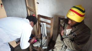 Bafmen Fulani Community member with lab technician