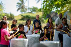 Community joins in percussion