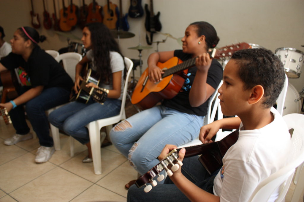 One of the guitar classes at FEDUJAZZ, winter 2018