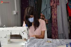 Sewing class at the FYF Women's Center