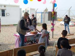 Girl receiving certificate