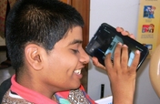 Electronic teaching aids for disabled children