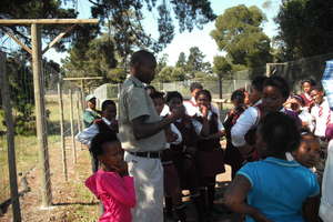 School group at Jukani Wildlife Sanctuary
