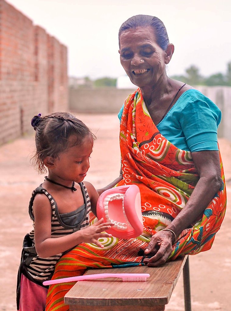 Provide hygiene education to village in India