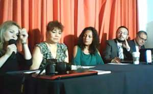 Press conference in Mexico City