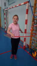Nastya with hoop