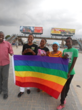 LGBTQ youth in Dar es salaam at the first Pride