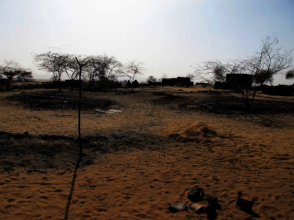 Villages have been burnt amidst violence