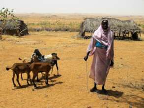 Beneficiary Woman with new Goat Loan
