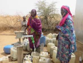 at the water pump