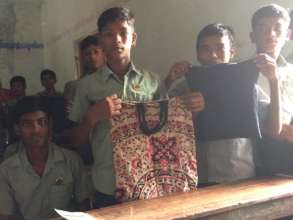 Recycled cloth bags made by Green Rhinos