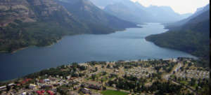 Waterton Village, temporary home to volunteers